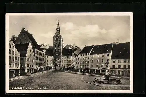 AK Landsberg am Lech, Marktplatz