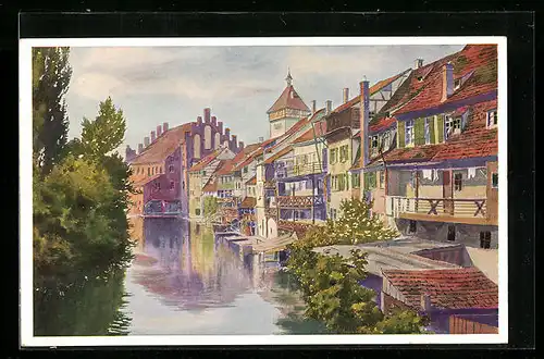 Künstler-AK Reutlingen, Klein-Venedig