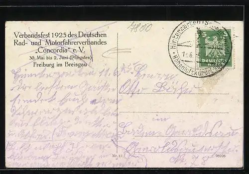 AK Freiburg i. Br., Stadtgarten