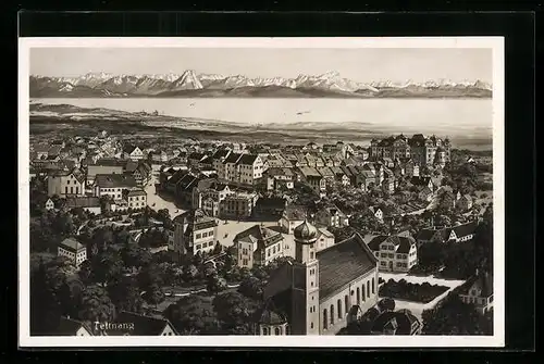 AK Tettnang, Gesamtansicht aus der Vogelschau