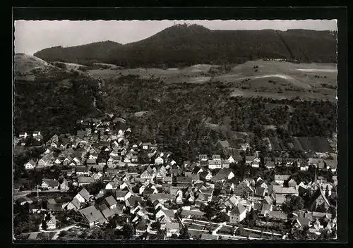 AK Owen /Teck, Totalansicht vom Flugzeug aus