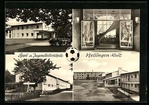 AK Nellingen /Ruit, Vier Ansichten der Sport- und Jugendleiterschule