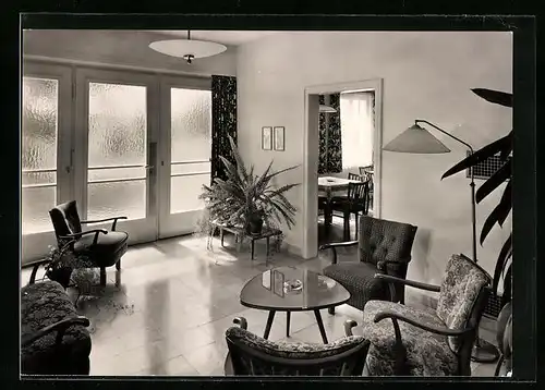 AK Wiesensteig /Alb (Württ.), Inneres im Haus Lämmerbuckel, Lehrlingsheim der Daimler-Benz AG