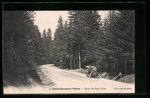 AK Saint-Germain-l`Herm, Route de Saint-Alyre