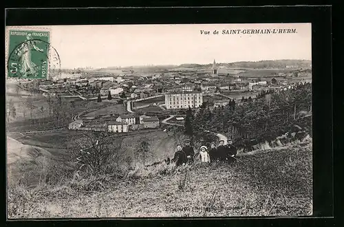 AK Saint-Germain-l`Herm, Vue Gènèrale