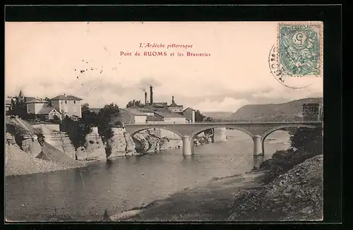 AK Ruoms, Pont et les Brasseries