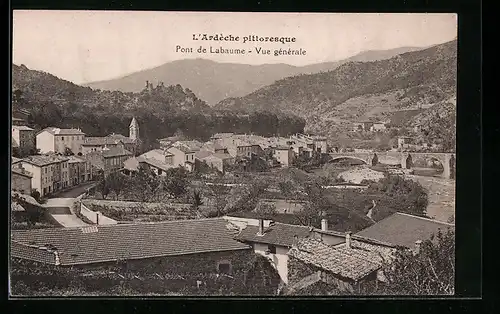 AK Pont-de-Labeaume, Vue gènèrale