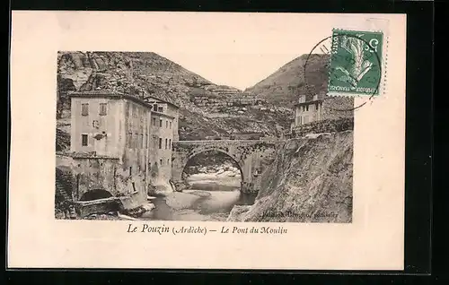 AK Le Pouzin, Le Pont du Moulin