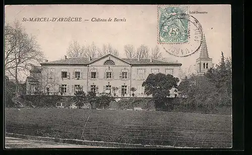 AK Saint-Marcel-D`Ardeche, Chateau de Bernis