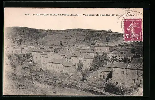 AK St-Cirgues-en-Montagne, Vue gènèrale Sud-Est