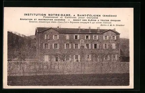 AK Saint-Fèlicien, Institution Notre-Dame-Pensionnat et Externat pour Garcons