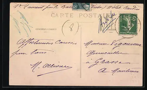 AK Saint-Laurent-les-Bains, Vue en temps de neige