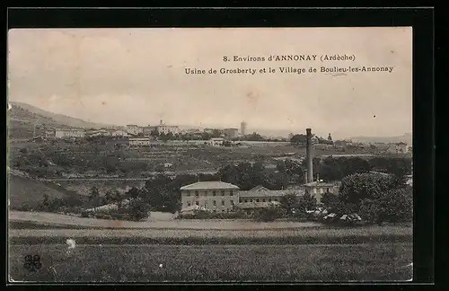 AK Boulieu-les-Annonay, Usine de Grosberty et le Village