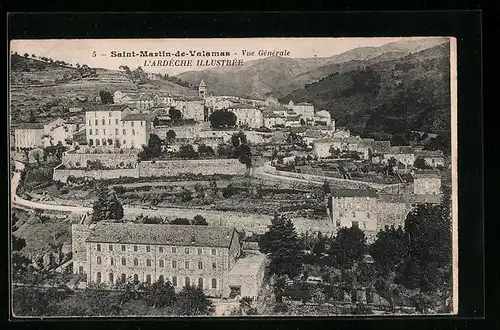 AK Saint-Martin-de-Valamas, Vue Gènèrale