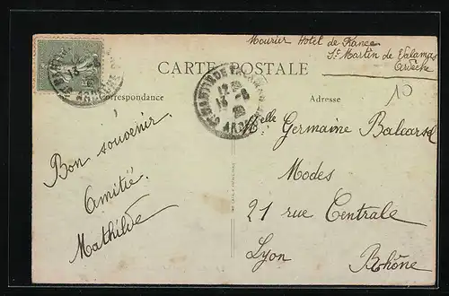 AK Saint-Martin-de-Valamas, Vue Gènèrale