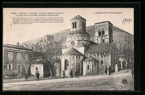 AK Cruas, L`Eglise, Vue de l`Abside abbatial