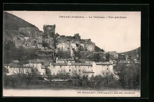 AK Cruas, Le Chateau-Vue gènèrale