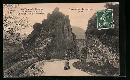 AK St-Martin-de-Valamas, La Tranchèe d`Intres Route de St Agrève