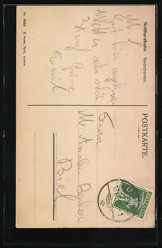 AK Goeschenen, Gotthardbahn