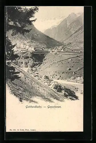 AK Goeschenen, Gotthardbahn
