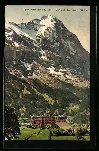 AK Grindelwald, Hotel Bär und der Eiger