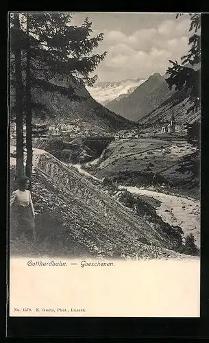 AK Goeschenen, Gotthardbahn