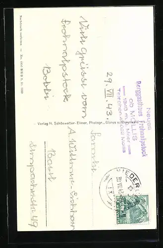 AK Mollis, Berggasthaus Frohnalpstock