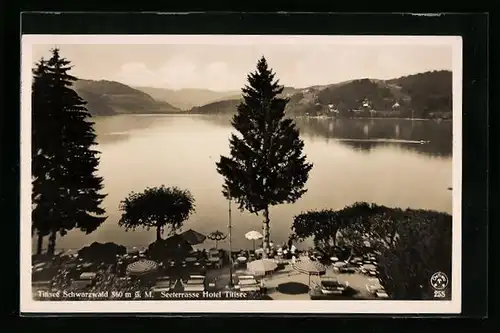 AK Titisee (Schwarzwald), Seeterrasse Hotel Titisee