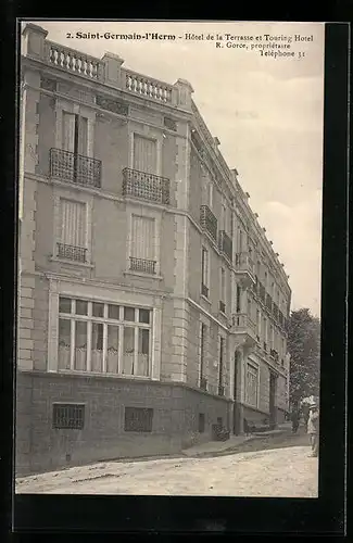 AK Saint-Germain-l`Herm, Hotel de la Terrasse et Touring Hotel