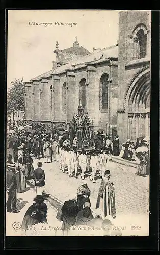 AK Riom, La Procession de Saint-Amable