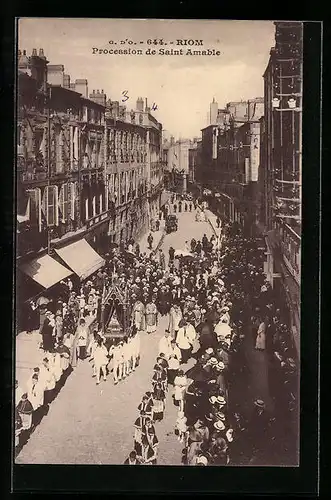 AK Riom, La Procession de Saint-Amable