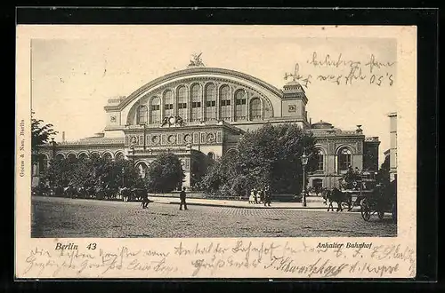 AK Berlin-Kreuzberg, Anhalter Bahnhof