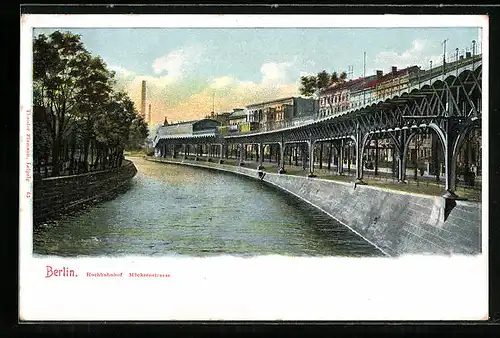 AK Berlin-Kreuzberg, Hochbahnhof Möckernstrasse, U-Bahn