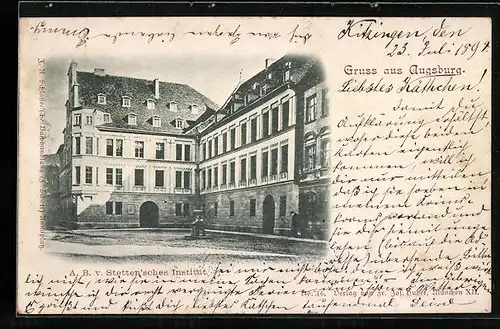 AK Augsburg, A. B. v. Stetten`sches Institut