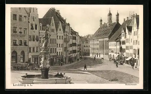 AK Landsberg am Lech, Herkomerstrasse