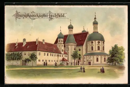 Künstler-AK Lechfeld, Franziskanerkloster
