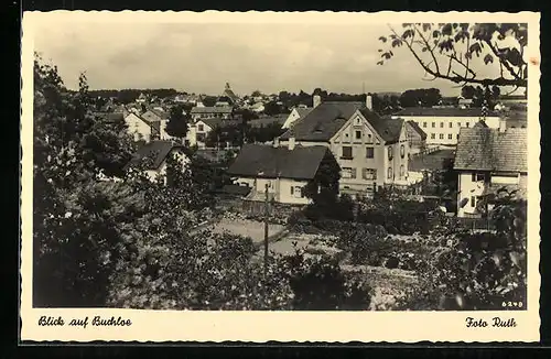 AK Buchloe, Ortsansicht aus der Vogelschau