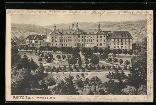 Künstler-AK Tübingen, Frauenklinik