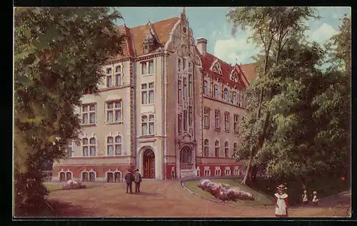 Künstler-AK Coburg, Alexandrinenschule