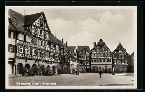 AK Schorndorf /Württ., Oberer Marktplatz