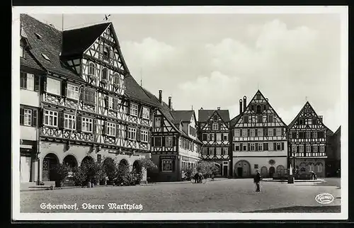 AK Schorndorf /Württ., Oberer Marktplatz