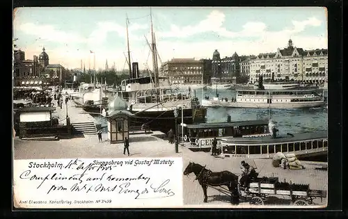 AK Stockholm, Skeppsbron vid Gustaf III staty