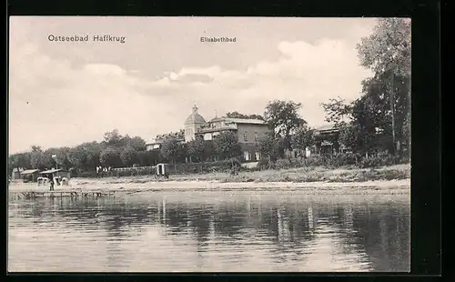 AK Haffkrug / Ostseebad, Blick zum Hotel Elisabethbad