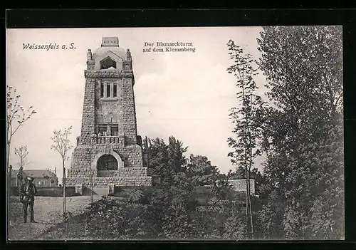 AK Weissenfels a. S., Bismarckturm auf dem Klemmberg