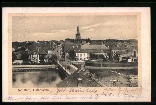 AK Neustadt / Ostholstein, Teilansicht aus der Vogelschau