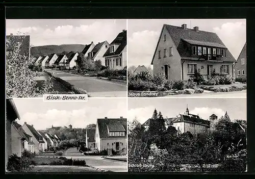 AK Iburg / Teutob. Wald, Bisch.-Benno-Strasse, Haus Fandrey, Schloss