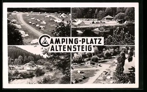 AK Altensteig, Camping-Platz, Mehrfachansichten