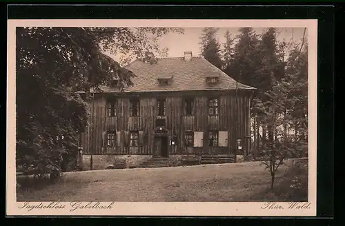 AK Gabelbach / Thür. Wald, Jagdschloss