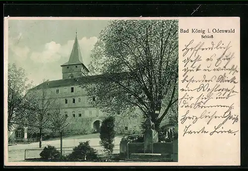 AK Bad König i. Odenwald, Schloss