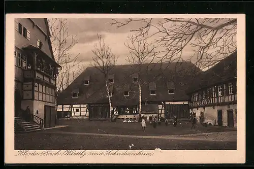 AK Lorch / Württbg., Kloster mit Zehndenscheuer